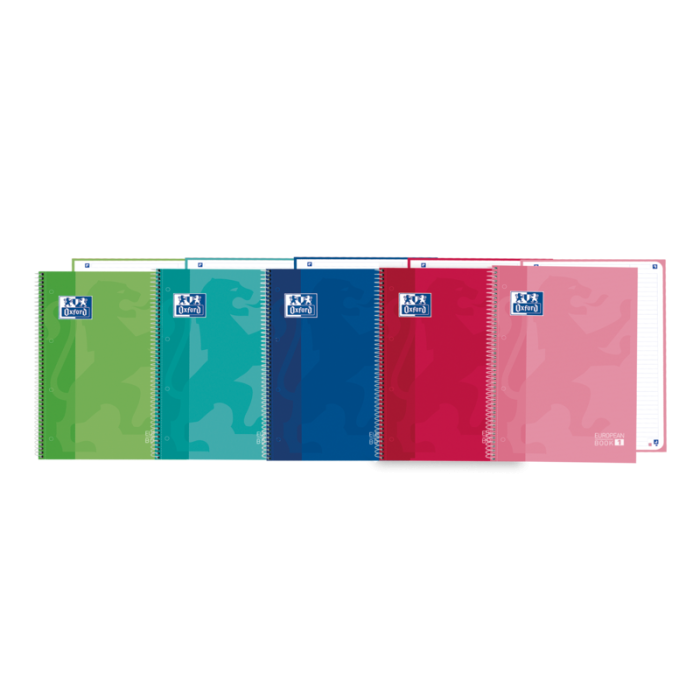 Oxford School Classic Europeanbook 1 A4+ - Tapa Extradura Resistente - 80 Hojas de Alta Calidad - Colores Surtidos