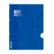 Oxford School Classic Openflex A4 - Tapa de Plastico Resistente - Libreta Grapada - 1 Linea con Margen - 48 Hojas - Color Azul