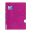 Oxford School Classic Openflex A4 - Tapa de Plastico Resistente - Libreta Grapada 4x4 con Margen - 48 Hojas de Papel de Alta Calidad - Color Lila