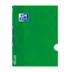 Oxford School Classic Openflex A4 - Tapa de Plastico Resistente - Libreta Grapada 4x4 con Margen - 48 Hojas de Papel de Alta Calidad - Color Verde