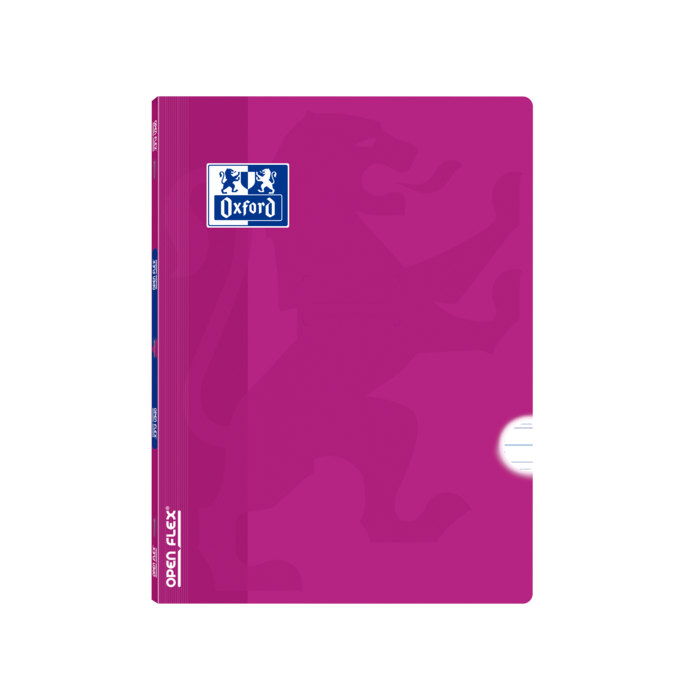 Oxford School Classic Openflex A4 - Tapa de Plastico Resistente - Libreta Grapada con Pauta 3.5 y Margen - 48 Hojas - Color Lila