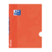 Oxford School Classic Openflex A4 - Tapa de Plastico Resistente - Libreta Grapada con Pauta 3.5 y Margen - 48 Hojas - Color Naranja