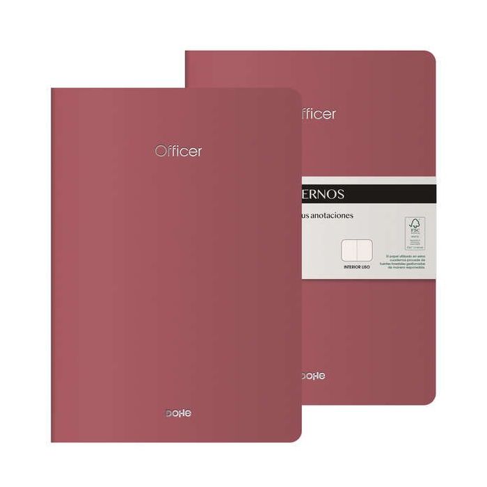 Dohe Cuadernos de Cartulina de Colores - 300gr - Estampacion en Portada - Puntas y Lomo Redondos - 40 Hojas Lisas - Papel Ahuesado 90gr - Rencuadernacion Cosida