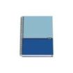 Dohe Cuaderno en Espiral A5 - 162x210mm - Tapa Dura con Carton Forrado - Interior de 100 Hojas de Papel Offset de 90gr - Cuadricula de 5mm con Banda de Color