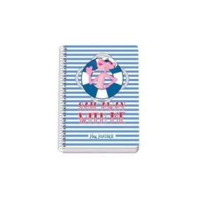 Dohe Cuaderno A5 - Cubierta en Cartulina Contracolada - Impresion a Todo Color - Guardas Impresas - Encuadernado en Espiral Metalico Blanco - 80 Hojas de Papel Offset de 90gr