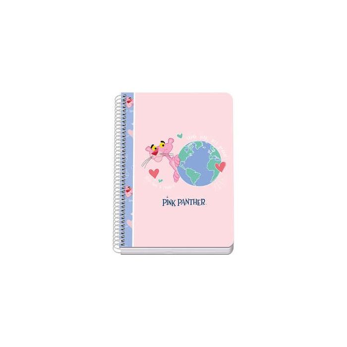 Dohe Cuaderno A5 con Cubierta en Cartulina Contracolada - 80 Hojas de Papel Offset de 90g - Cuadricula de 4mm con Margen - Encuadernado en Espiral Blanco