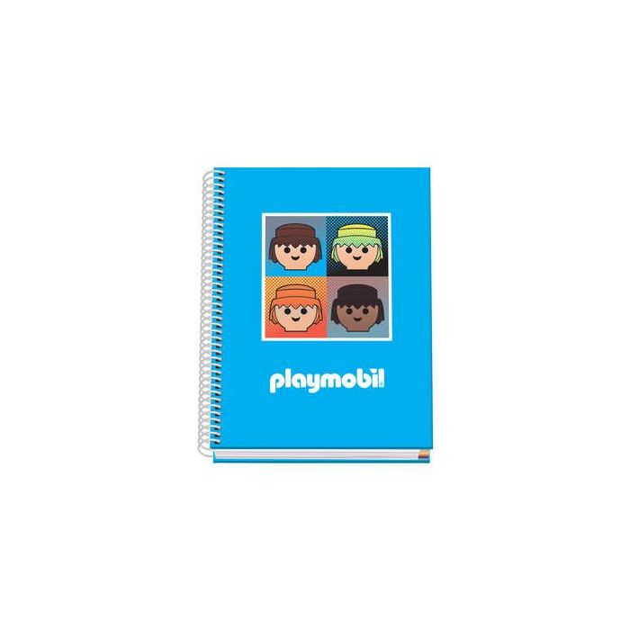 Dohe Cuaderno Espiral Tapa Dura A5 - 162x210mm - Cubierta Carton Forrado - Espiral Metalico Blanco - 100 Hojas Offset 90g Microperforadas - Cuadricula 5mm