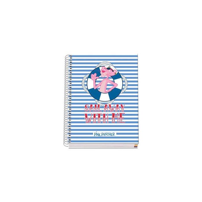 Dohe Cuaderno Espiral Tapa Dura A5 - 162x210mm - Cubierta Carton Forrado - Espiral Metalico Blanco - 100 Hojas Offset 90g Microperforadas - Cuadricula 5mm