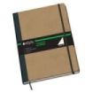 Dohe Cuaderno Cartone con Puntas Redondeadas - 96 Hojas de Papel Ahuesado de 80gr - Tapa en Tres Piezas con Lomera de Tela - Cierre de Gomas y Cinta de Registro