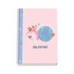Dohe Cuaderno Tamaño Folio - Cubierta en Cartulina Contracolada - Impresion a Todo Color - Plastificado Brillo - Guardas Impresas - Encuadernado en Espiral Metalico Blanco