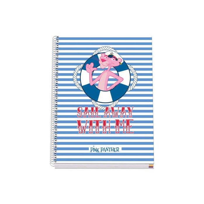 Dohe Cuaderno en Espiral A4 - 228x300mm - Tapa Dura con Carton Forrado - 100 Hojas de Papel Offset de 90gr - Cuadricula de 5mm