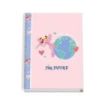 Dohe Cuaderno en Espiral de Tapa Dura A4 - 228x300mm - Cubierta en Carton Forrado con Papel Impreso a Todo Color y Plastificado Brillo - Interior de 100 Hojas en Papel Offset de 90gr Microperforadas