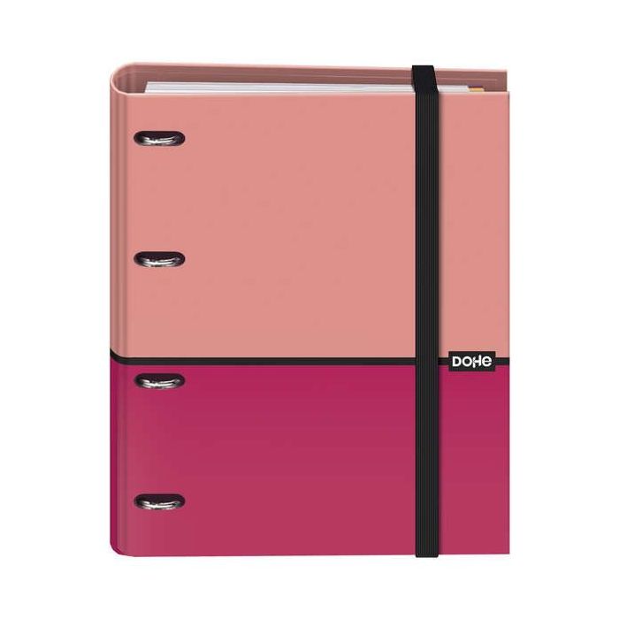 Dohe Cuaderno de Notas - 35mm - Cubierta en Carton Forrado con Papel Impreso a Todo Color y Plastificado Brillo - Mecanismo de 4 Anillas Mixtas Niqueladas - Interior de 100 Hojas en Papel Offset de 90gr