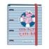 Dohe Cuaderno de Carton Forrado - 35mm - 100 Hojas Offset 90g - 4 Anillas Niqueladas - 4 Separadores Polipropileno - Sobre Transparente Velcro