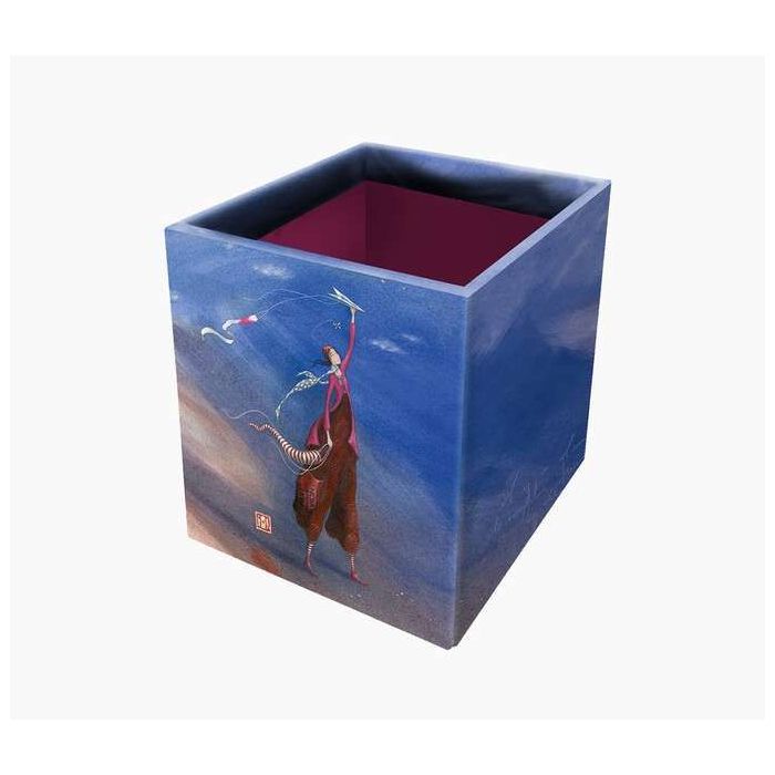 Pictura Gaëlle Boissonnard Caja Portalapices - 8.5x8.5x10.5cm - Diseño Artistico - Ideal para Organizar Material de Escritura - Decorativa