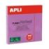 Apli Bloc de Notas Adhesivas - 100 Hojas - Papel Certificado FSC - Adhesivo Reposicionable - Color Violeta