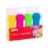 Apli Pack de 4 Portatizas para Tizas Jumbo - Previene Roturas - Ajuste de Longitud - Mayor Precision - Manos Limpias - Colores Surtidos