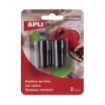 Apli Pack de 2 Recambios de Cartucho de Tinta para Etiquetadoras de Precios - Negro - Compatible con Apli 101418