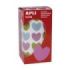 Apli Rollo de Gomets en Forma de Corazon - Adhesivo Permanente - 900 Gomets - Color Azul Claro