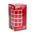 Apli Rollo de Gomets Cuadrados - Adhesivo Permanente - 2.832 Gomets - Adhesivo Base Agua - Libre de Disolventes - Color Rojo