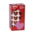 Apli Rollo de Gomets Corazon - Adhesivo Permanente - 900 Gomets - Fomenta Creatividad y Psicomotricidad - Adhesivo Base Agua - Libre de Disolventes - Color Rojo