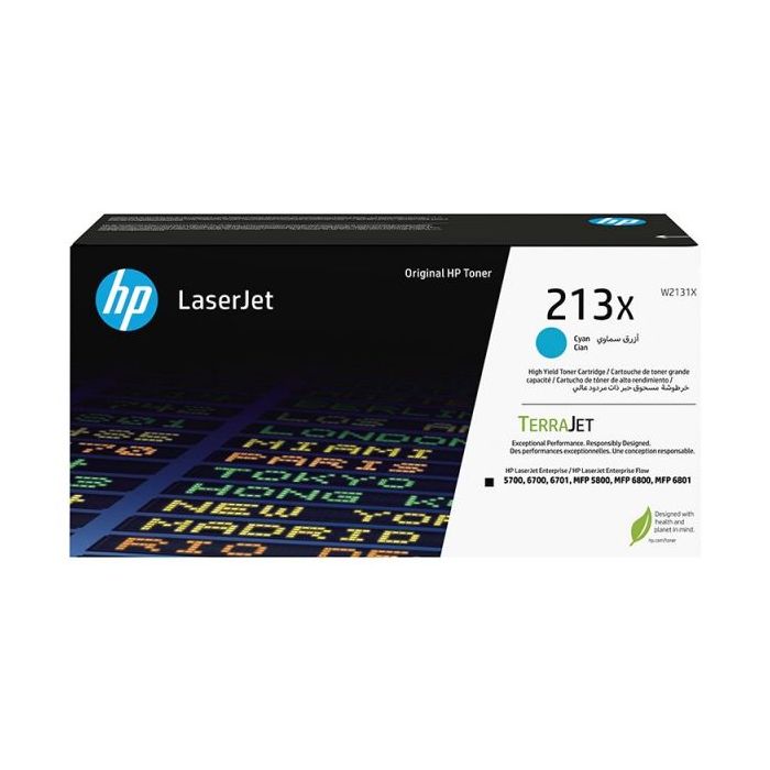 HP W2131X Cyan Cartucho de Toner Original - 213X