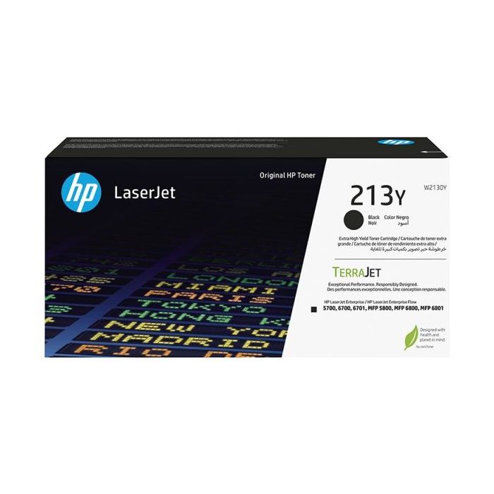 HP W2130Y Negro Cartucho de Toner Original - 213Y