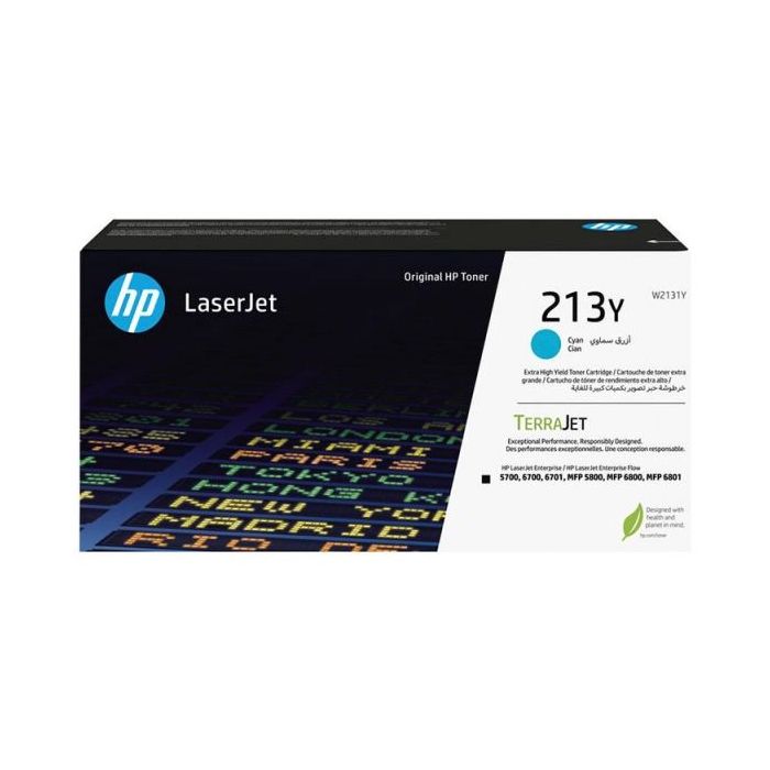 HP W2131Y Cyan Cartucho de Toner Original - 213Y