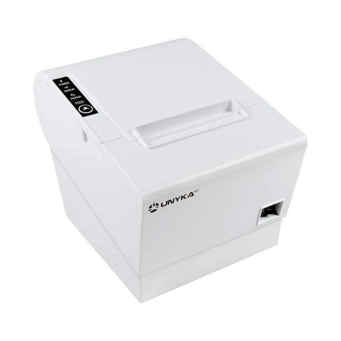 Unykach POS5 White Impresora Termica de Recibos - Velocidad 230mm/s - USB, RJ-45, RJ-12 y RJ11