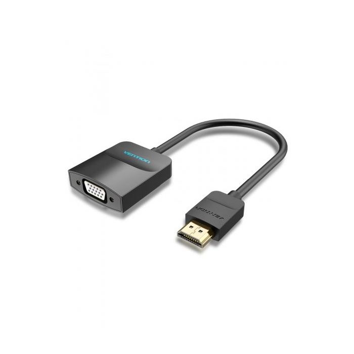 Vention Conversor HDMI Macho a VGA Hembra - 0.15m - Color Negro