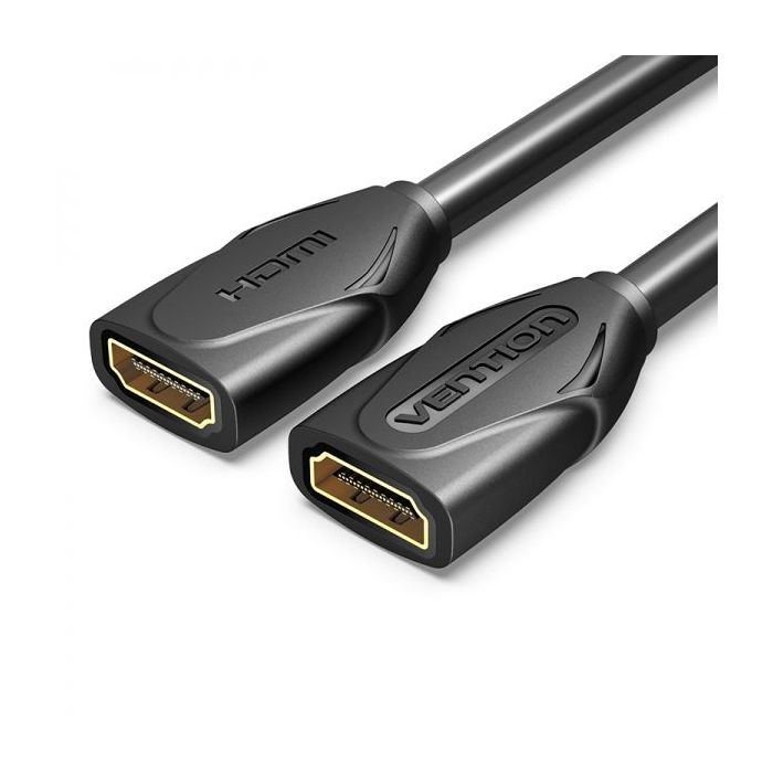 Vention Cable Alargador HDMI Hembra a HDMI Hembra 4K 2.0 - 0.50m - Color Negro