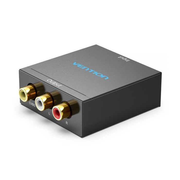 Vention Convertidor HDMI Hembra a RCA Hembra y MiniUSB Hembra - Color Negro