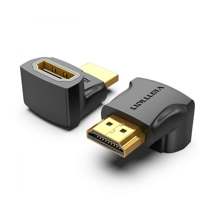 Vention Adaptador HDMI Macho a HDMI Hembra 270º 4K - Color Negro