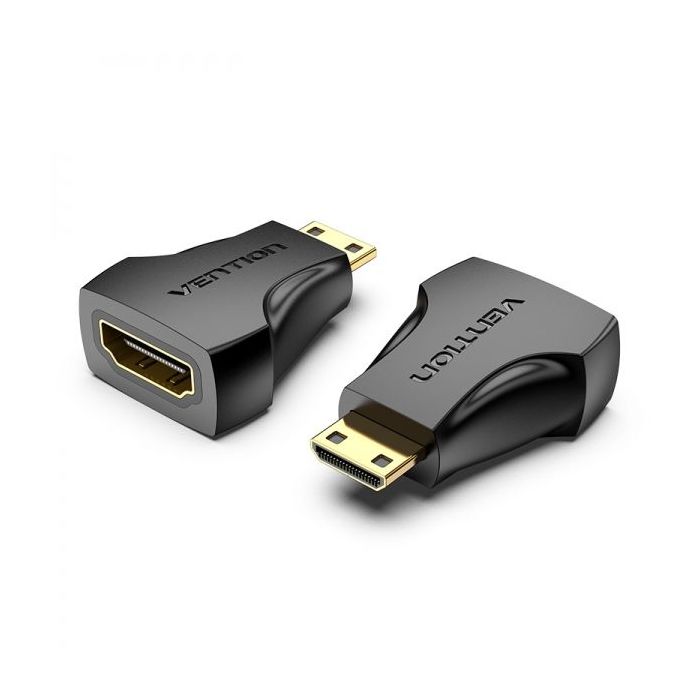 Vention Adaptador Mini HDMI Macho a HDMI Hembra - Color Negro