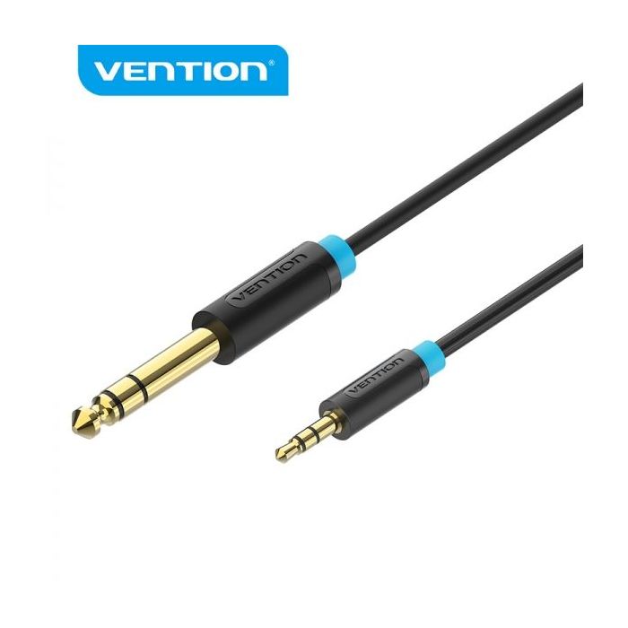 Vention Cable Estereo Jack 6.5 Macho a Jack 3.5 Macho - 2m - Color Negro