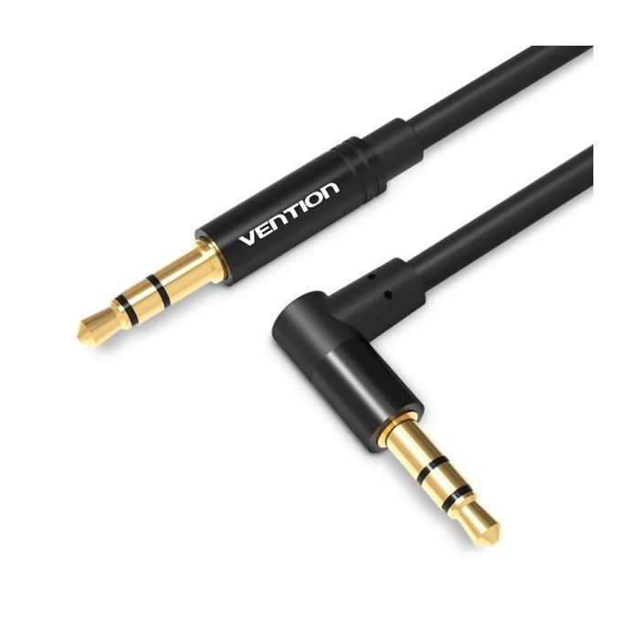 Vention Cable Estereo Jack 3.5 Macho a Jack 3.5 Macho - 1m - Color Negro