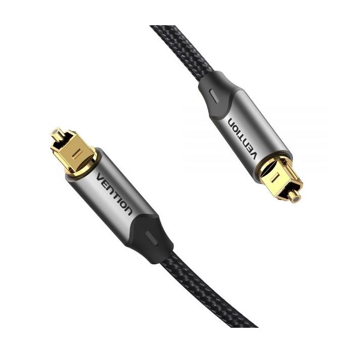 Vention Cable de Audio de Fibra Optica - 1.5m - Gris Metalizado