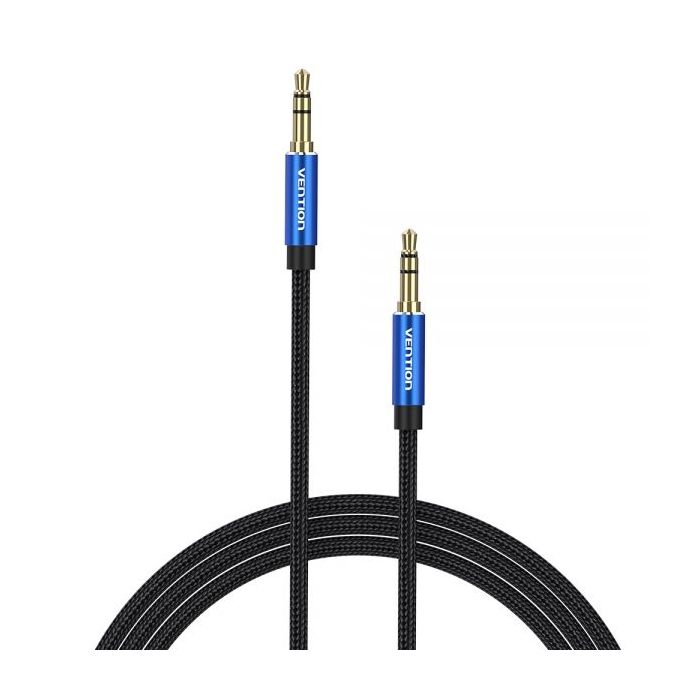Vention Cable Estereo Jack 3.5 Macho a Jack 3.5 Macho - 0.5m - Color Azul