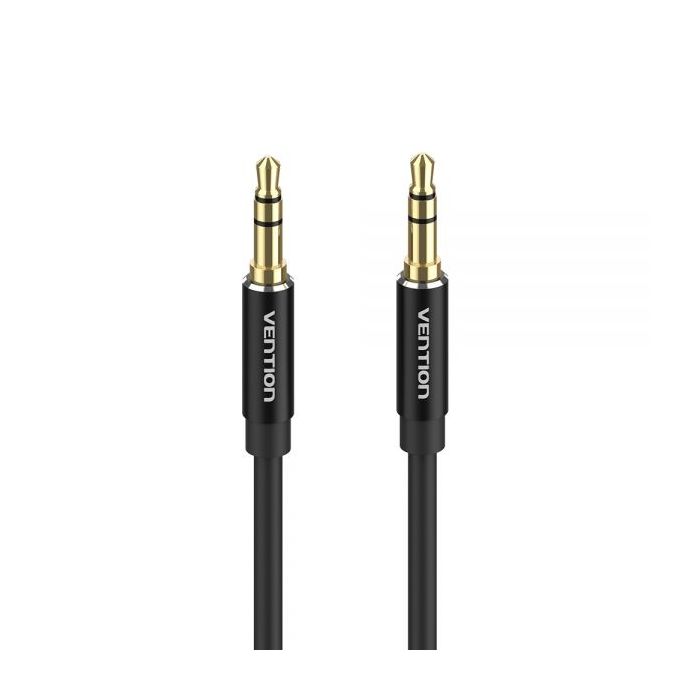 Vention Cable Estereo Jack 3.5 Macho a Jack 3.5 Macho - 1m - Color Negro