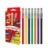 Pentel Mattehop Original Pack de 7 Boligrafos de Bola - Punta 1mm - Trazo 0.5mm - Tinta de Gel Opaca - Fabricado con 55% de Materiales Reciclados - Colores Surtidos