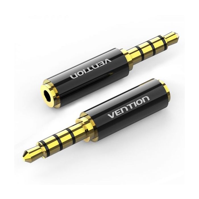 Vention Adaptador Jack 3.5 Macho a Jack 2.5 Hembra - Color Negro