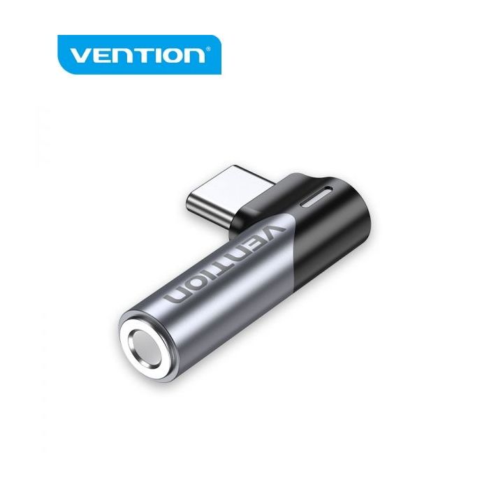Vention Adaptador USB-C Macho a Jack 3.5mm Hembra - Aluminio Gris