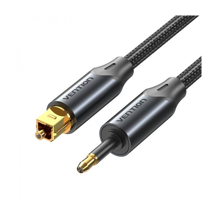 Vention Cable de Audio de Fibra Optica - 1m - Color Negro