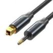 Vention Cable de Audio de Fibra Optica - 1m - Color Negro