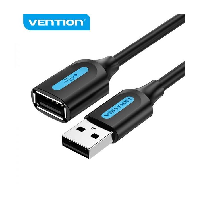 Vention Cable Alargador USB 2.0 Macho a USB Hembra - 1.5m - Color Negro