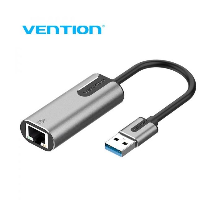 Vention Adaptador USB 3.0 a RJ45 1000Mbps - 0.15m - Color Gris
