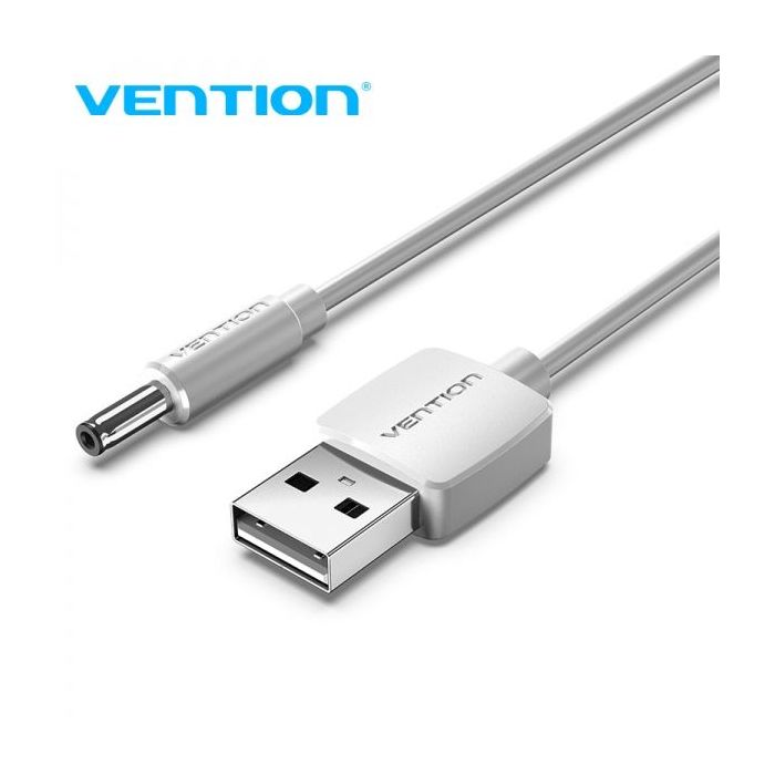 Vention Cable Conversor USB Macho a DC 3.5mm Macho - 1m - Color Blanco