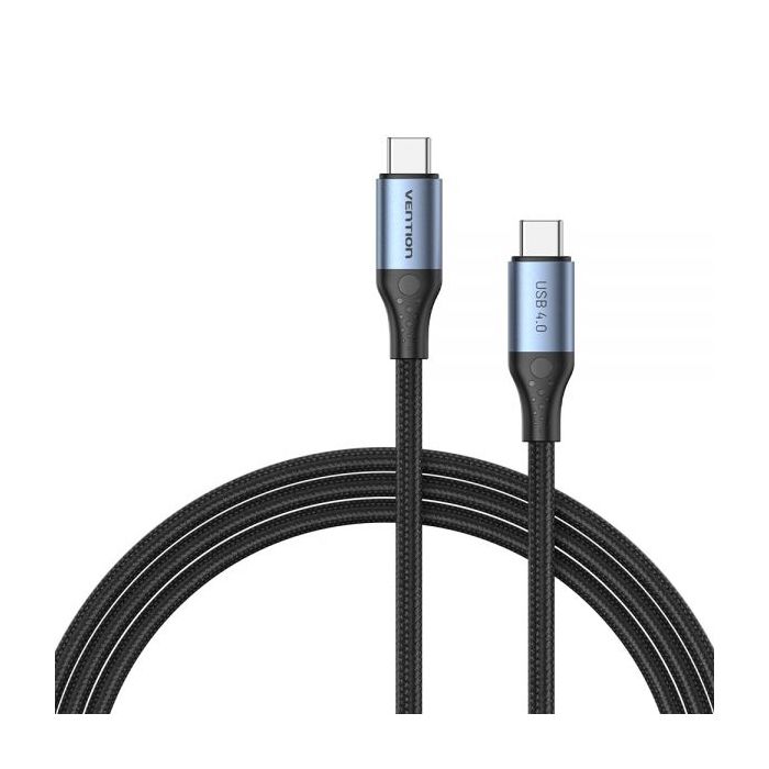 Vention Cable USB-C 4.0 Macho a USB-C Macho - 1m - Color Gris