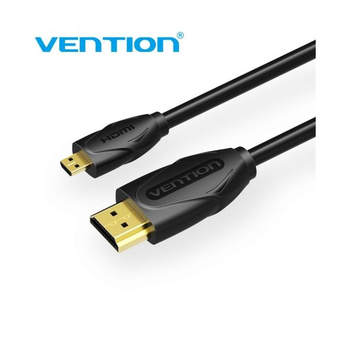 Vention Cable HDMI 1.4 Macho a Micro HDMI Macho - 1m - Color Negro