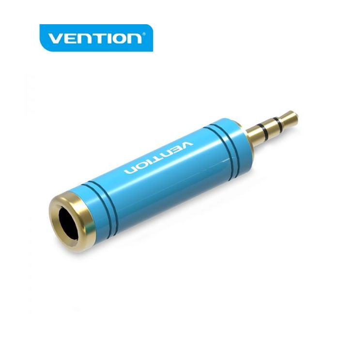 Vention Adaptador Jack 3.5 Macho a Jack 6.5 Hembra - Color Azul